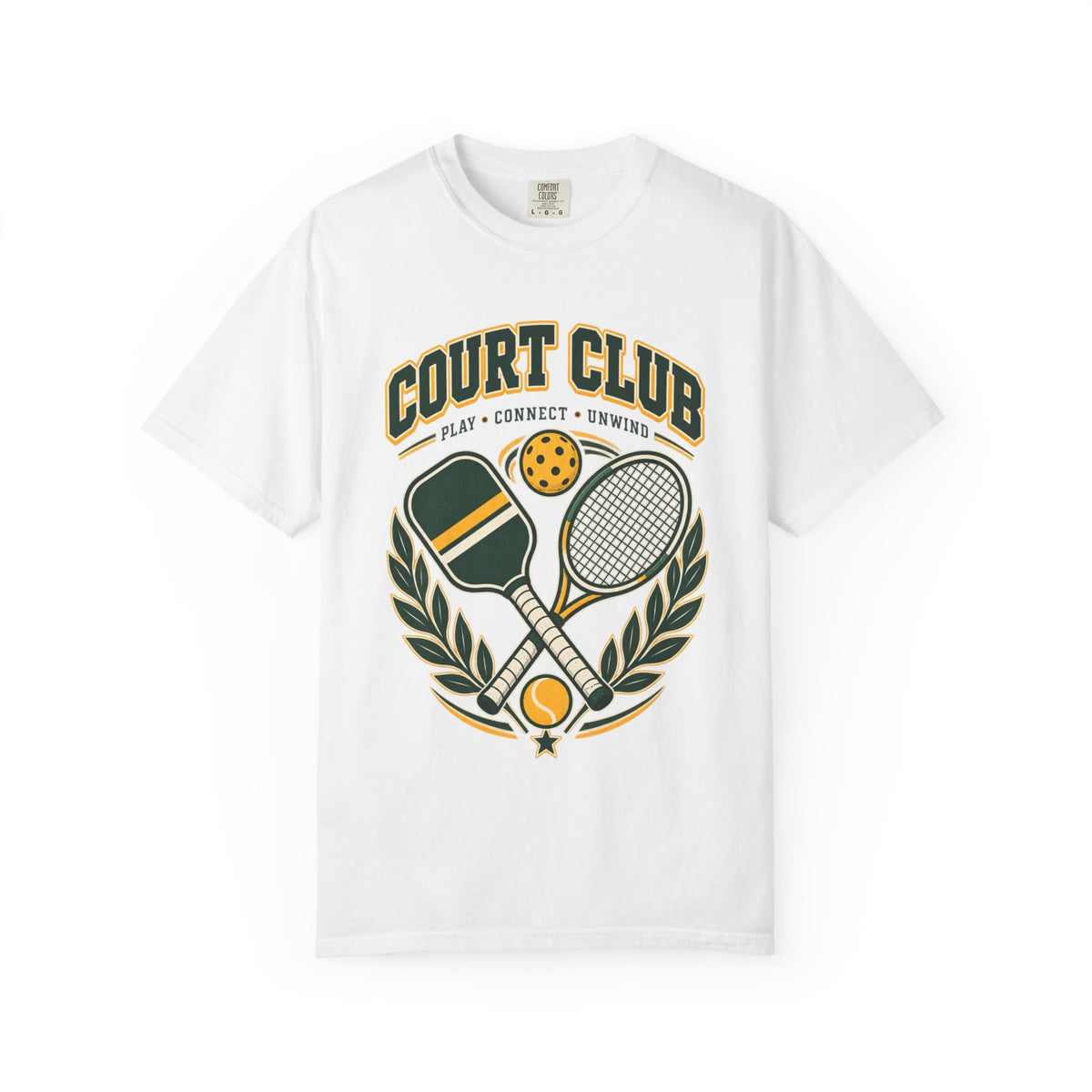 Court Club T-Shirt — Vintage Pickleball & Tennis Graphic Tee