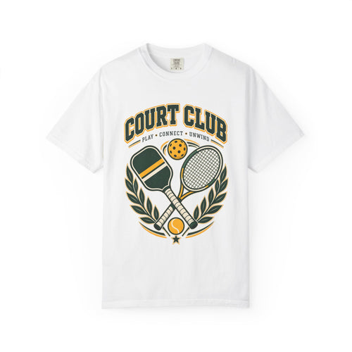 Court Club T-Shirt — Vintage Pickleball & Tennis Graphic Tee