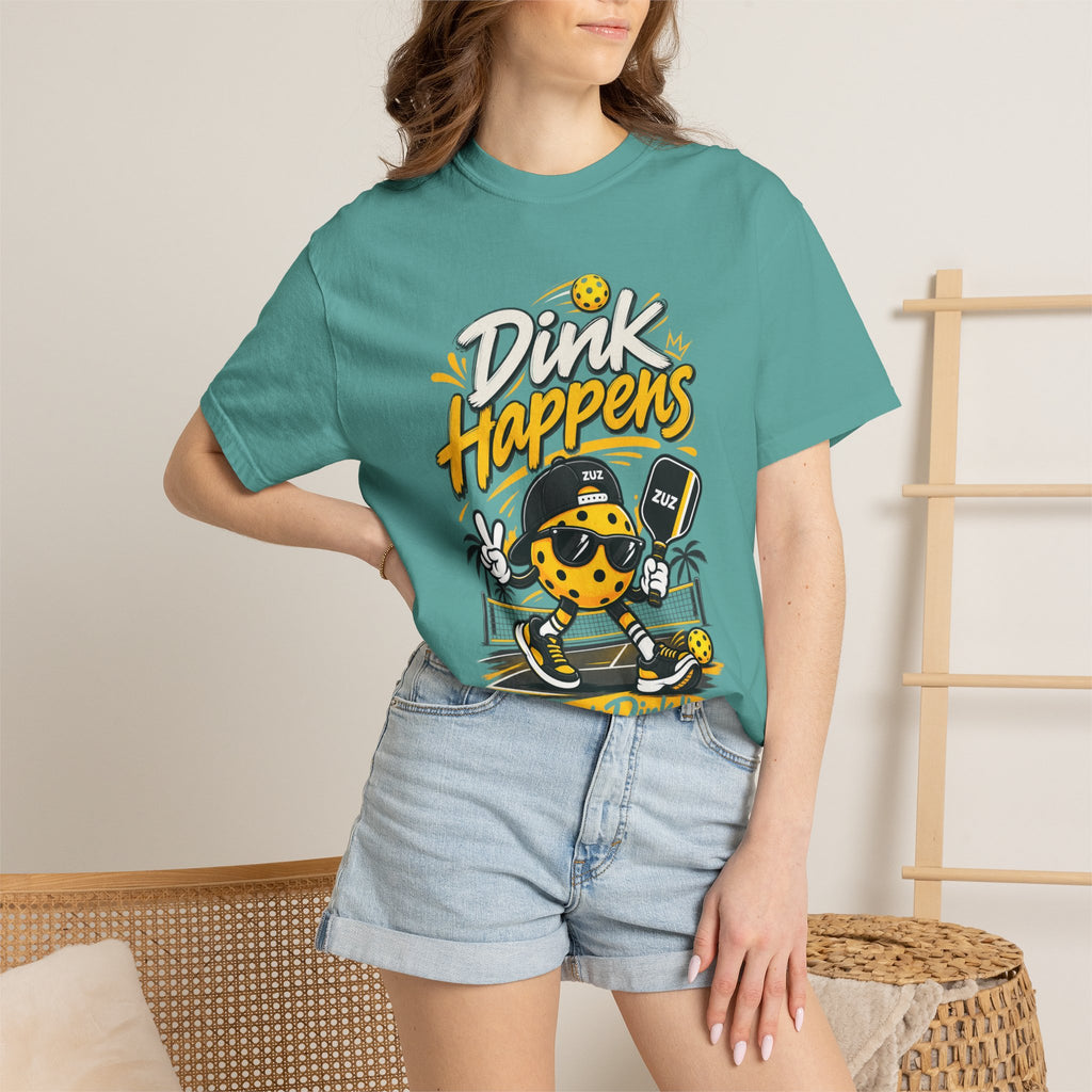 Pickleball 'Dink Happens' T-Shirt — Funny Pickleball Player Tee