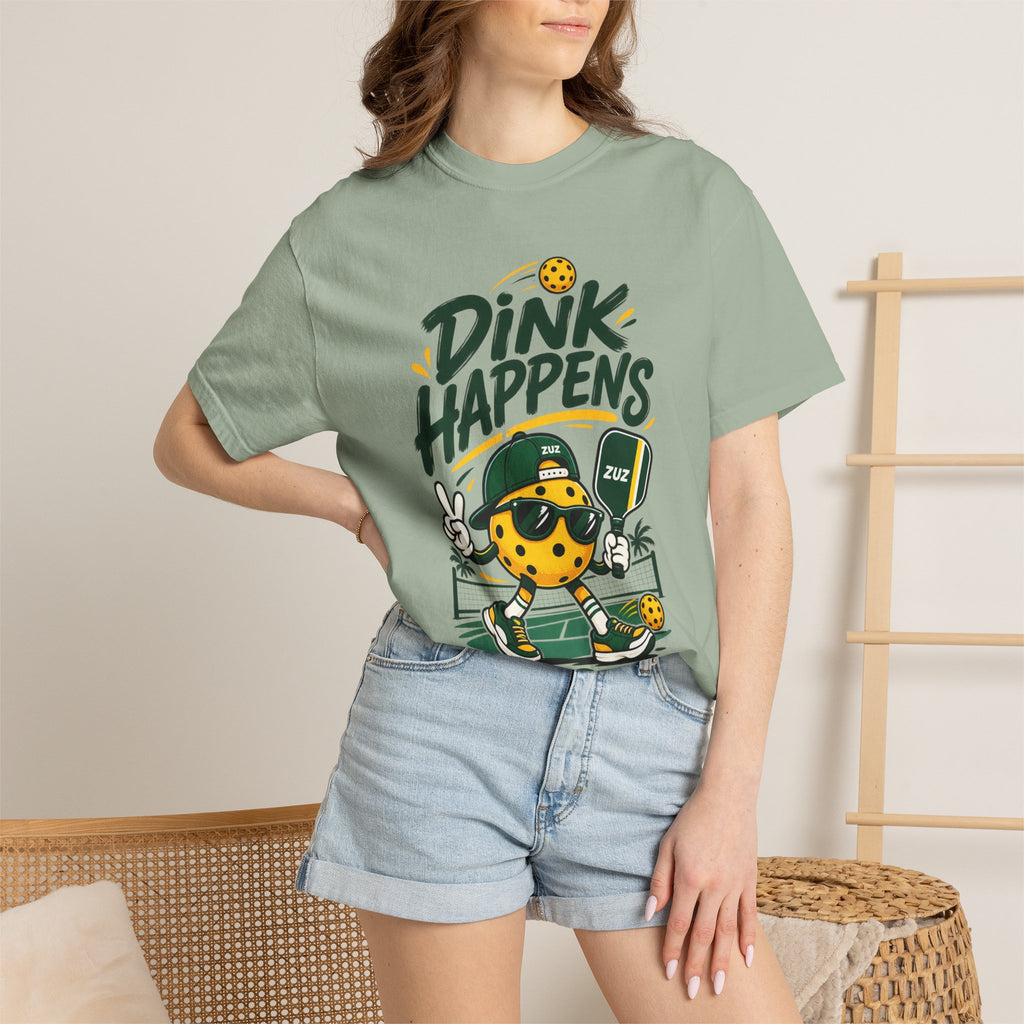 T-Shirt — "Dink Happens" Pickleball Graphic Tee (Just Dink It)