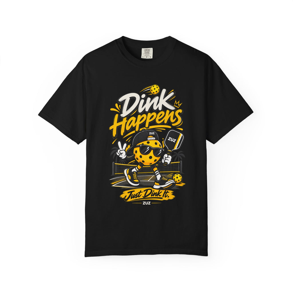 Pickleball 'Dink Happens' T-Shirt — Funny Pickleball Player Tee