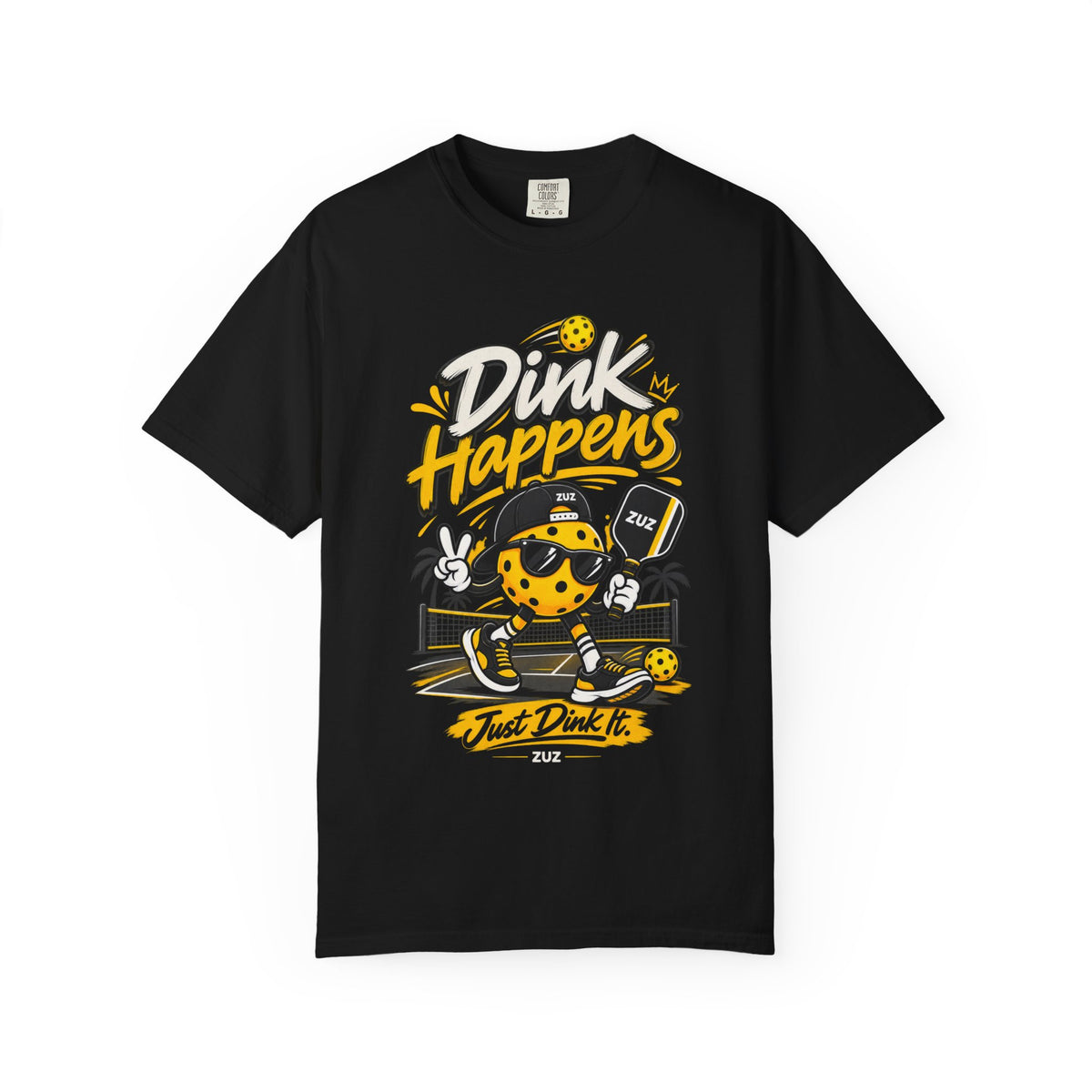 Pickleball 'Dink Happens' T-Shirt — Funny Pickleball Player Tee