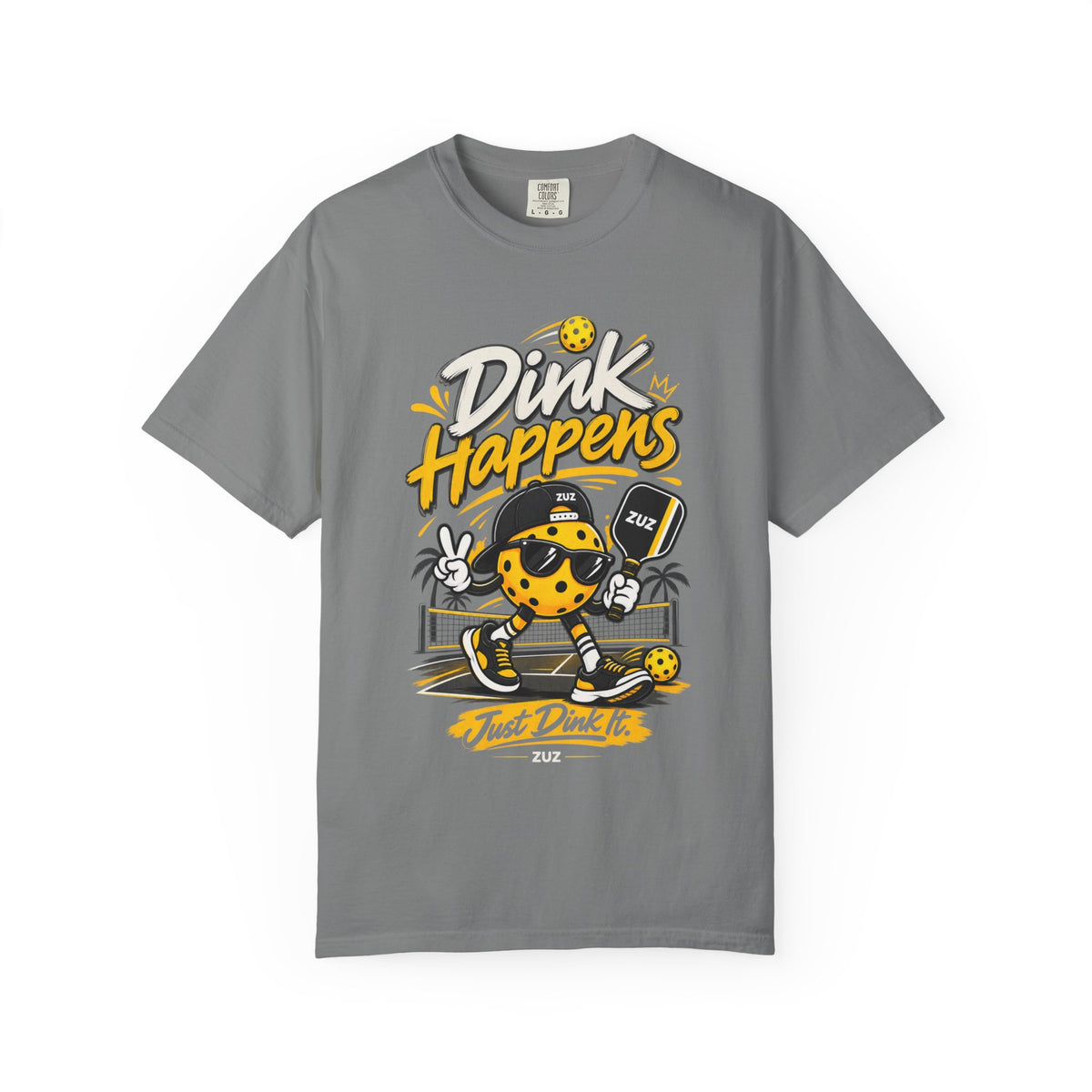 Pickleball 'Dink Happens' T-Shirt — Funny Pickleball Player Tee