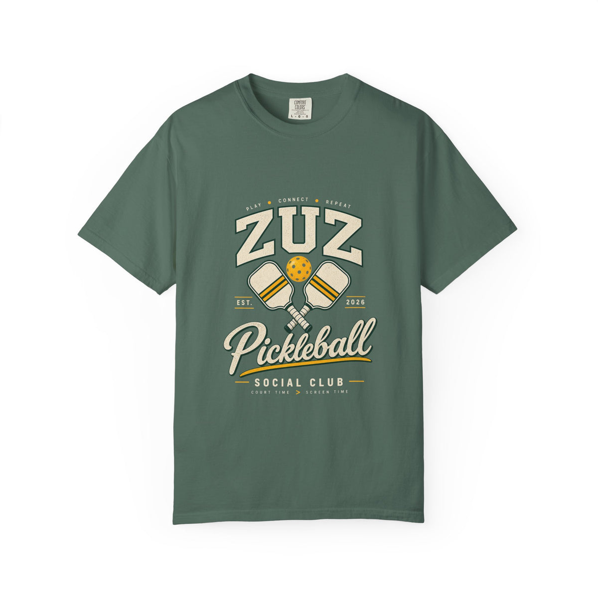 Pickleball Social Club T-Shirt — ZUZ Vintage Paddle Design