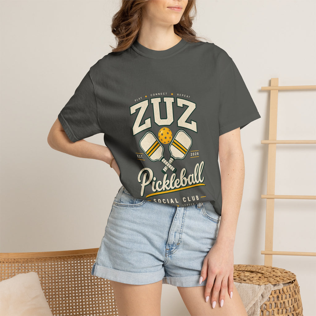 Pickleball Social Club T-Shirt — ZUZ Vintage Paddle Design