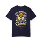 Pickleball T-Shirt - "Dink Responsibly" Beach Paddle Tee