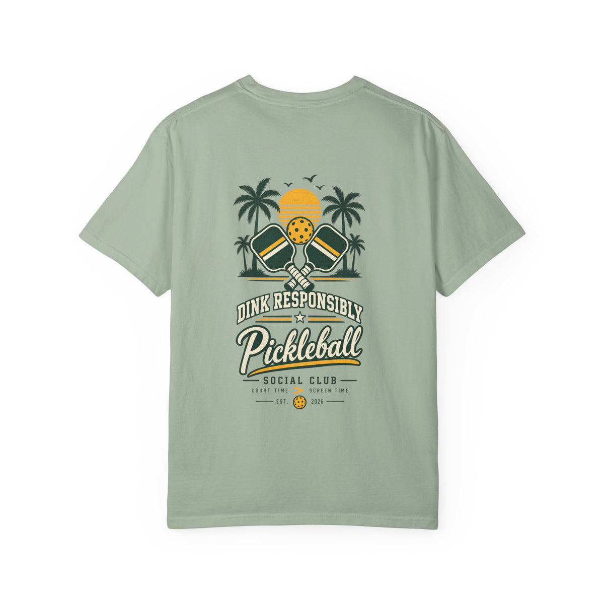 Pickleball Social Club T-Shirt — "Dink Responsibly" Graphic
