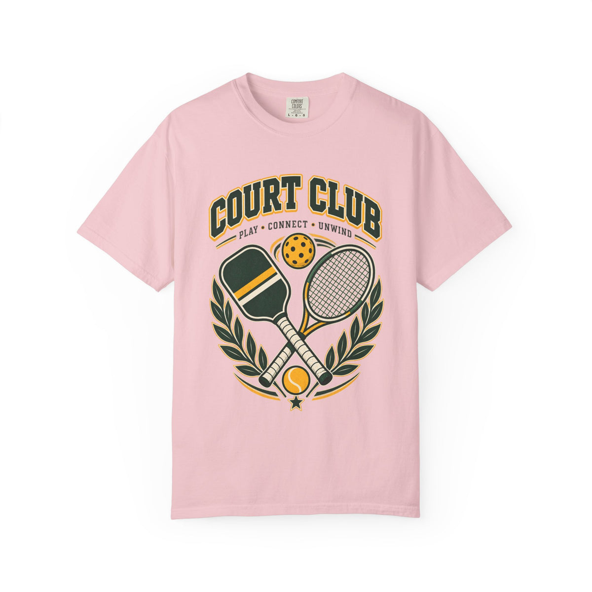 Court Club T-Shirt — Vintage Pickleball & Tennis Graphic Tee