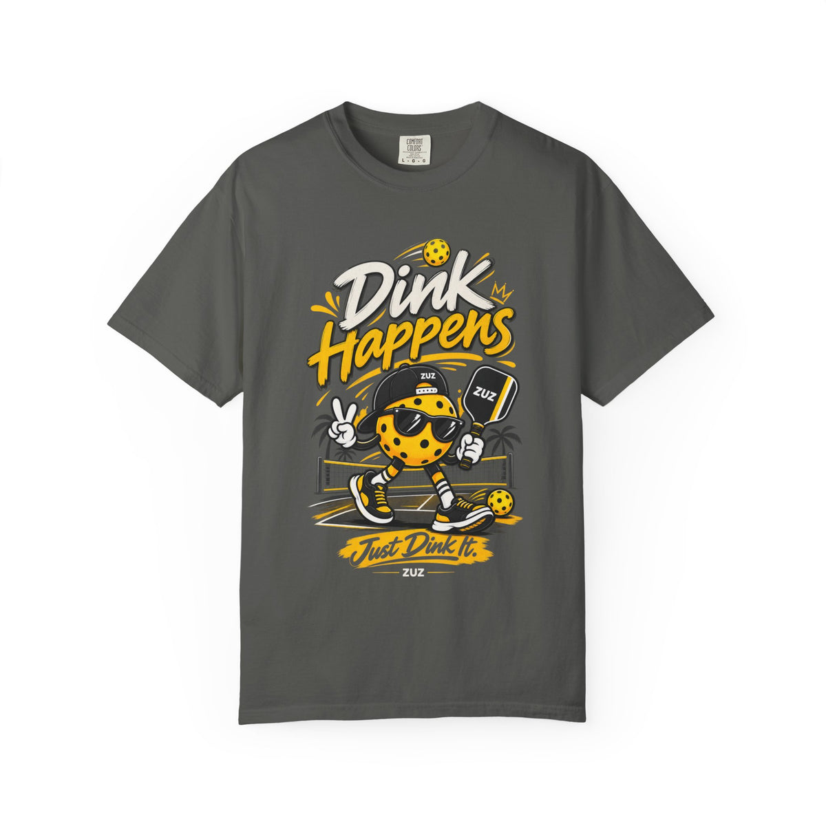 Pickleball 'Dink Happens' T-Shirt — Funny Pickleball Player Tee