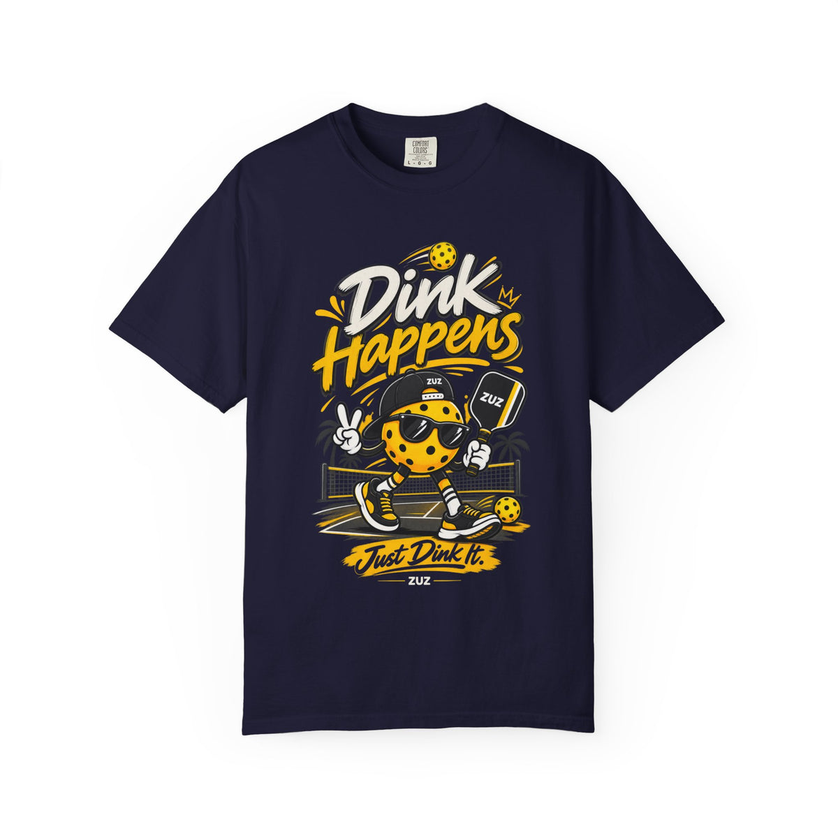 Pickleball 'Dink Happens' T-Shirt — Funny Pickleball Player Tee