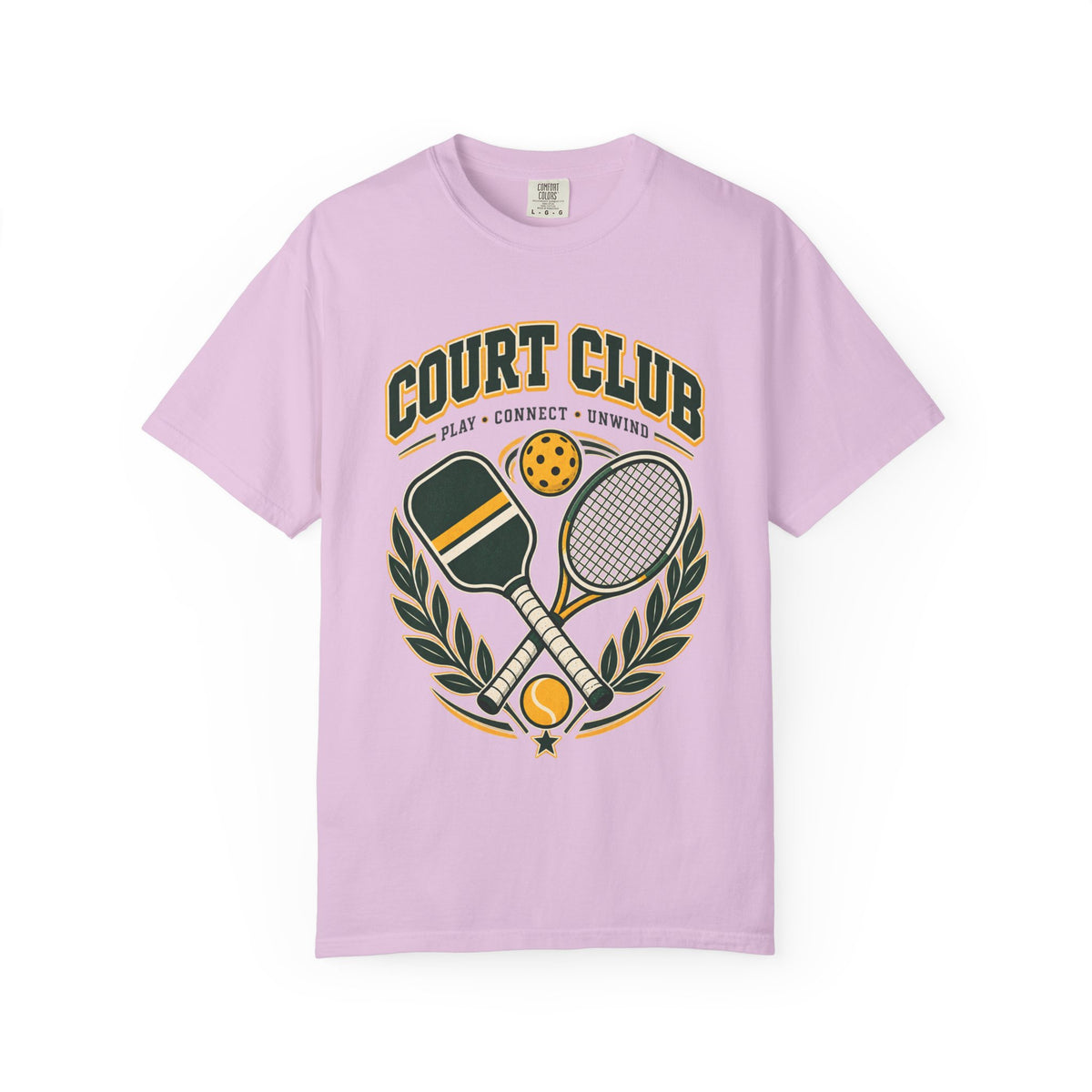 Court Club T-Shirt — Vintage Pickleball & Tennis Graphic Tee