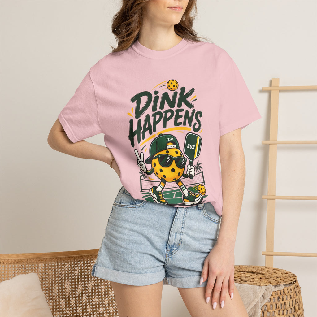 T-Shirt — "Dink Happens" Pickleball Graphic Tee (Just Dink It)