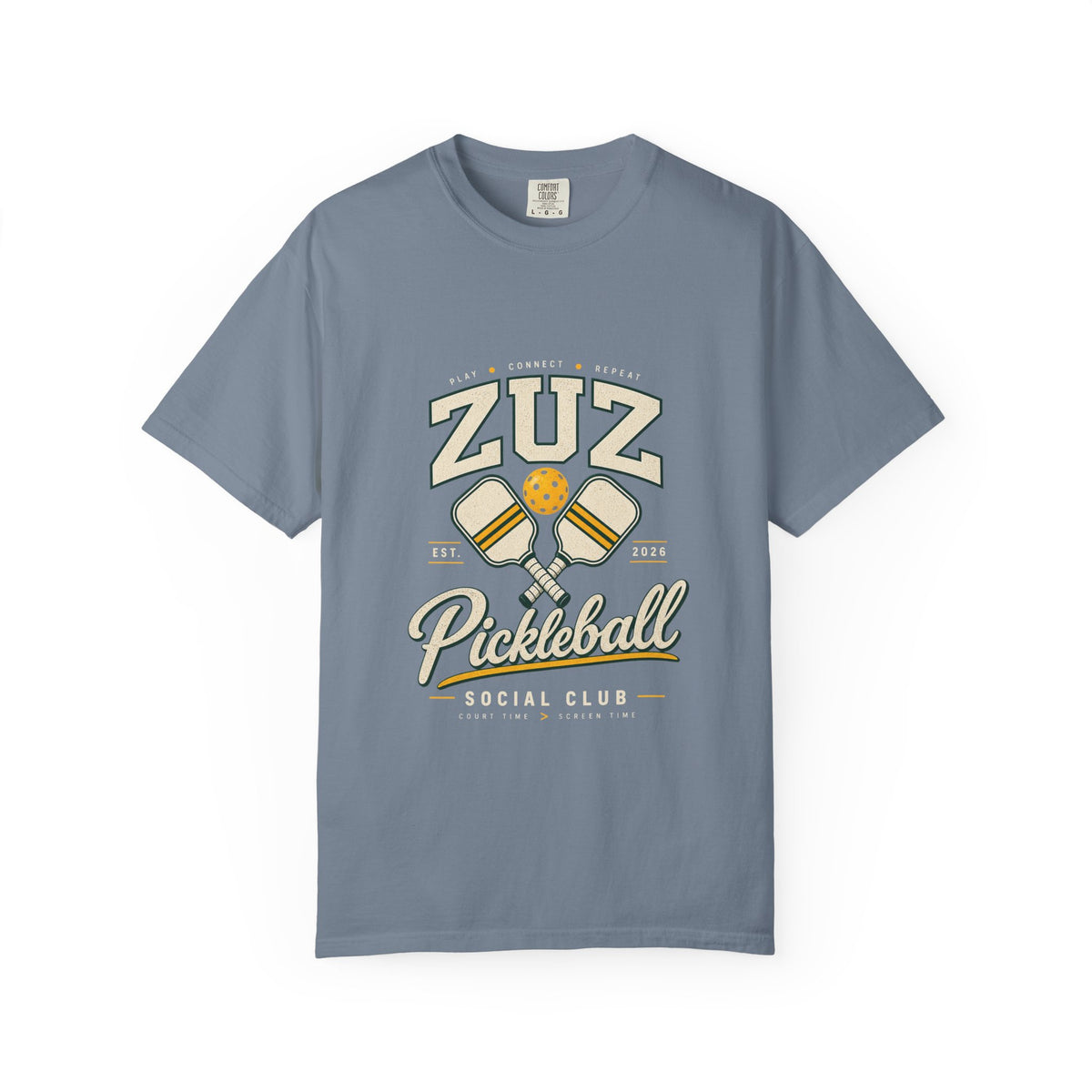Pickleball Social Club T-Shirt — ZUZ Vintage Paddle Design