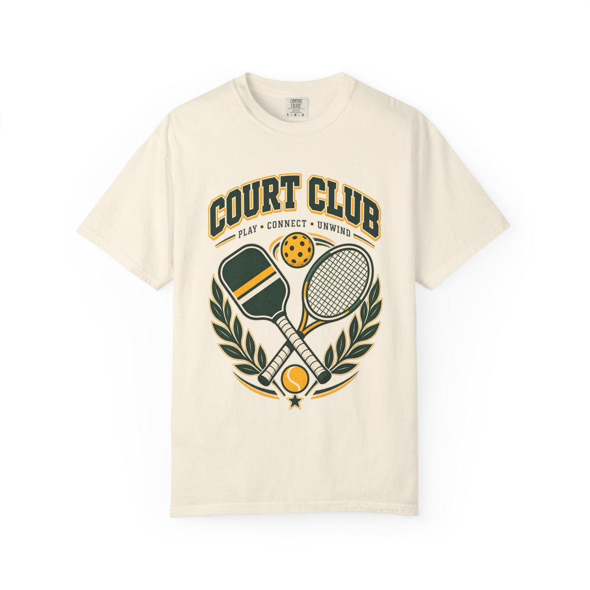 Court Club T-Shirt — Vintage Pickleball & Tennis Graphic Tee