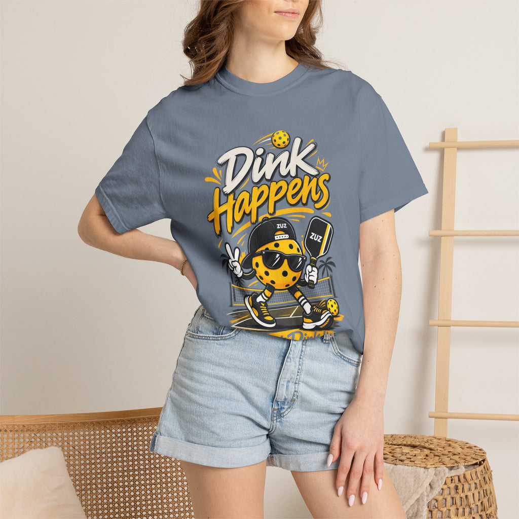 Pickleball 'Dink Happens' T-Shirt — Funny Pickleball Player Tee