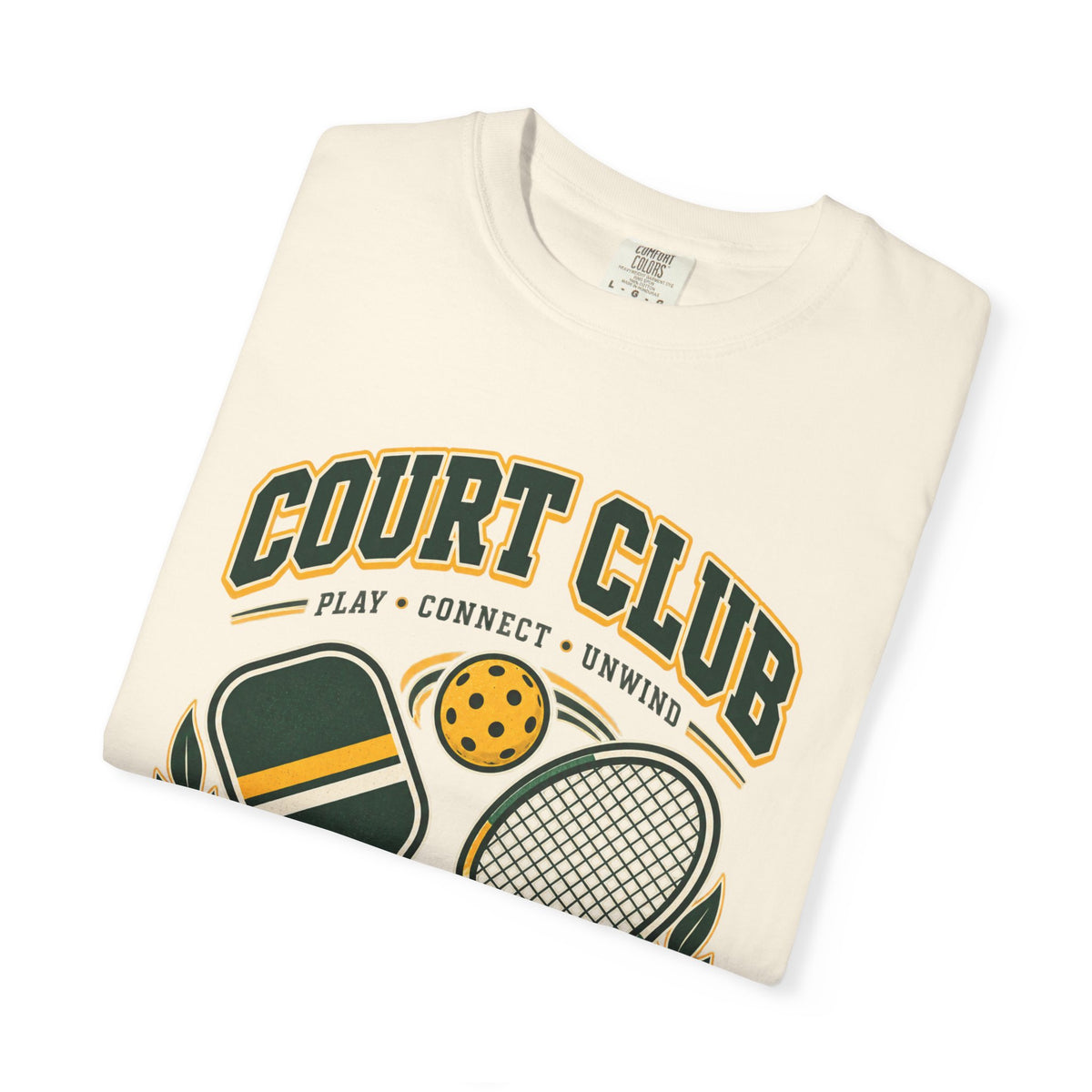 Court Club T-Shirt — Vintage Pickleball & Tennis Graphic Tee