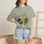 Court Club Pickleball T-Shirt — Vintage Paddle & Racket Graphic