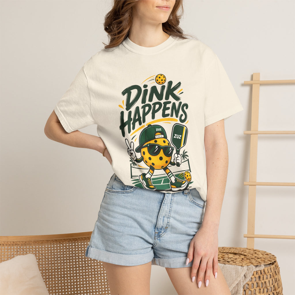T-Shirt — "Dink Happens" Pickleball Graphic Tee (Just Dink It)