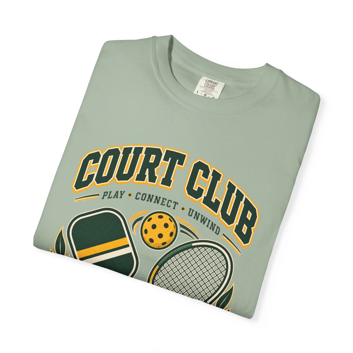 Court Club T-Shirt — Vintage Pickleball & Tennis Graphic Tee