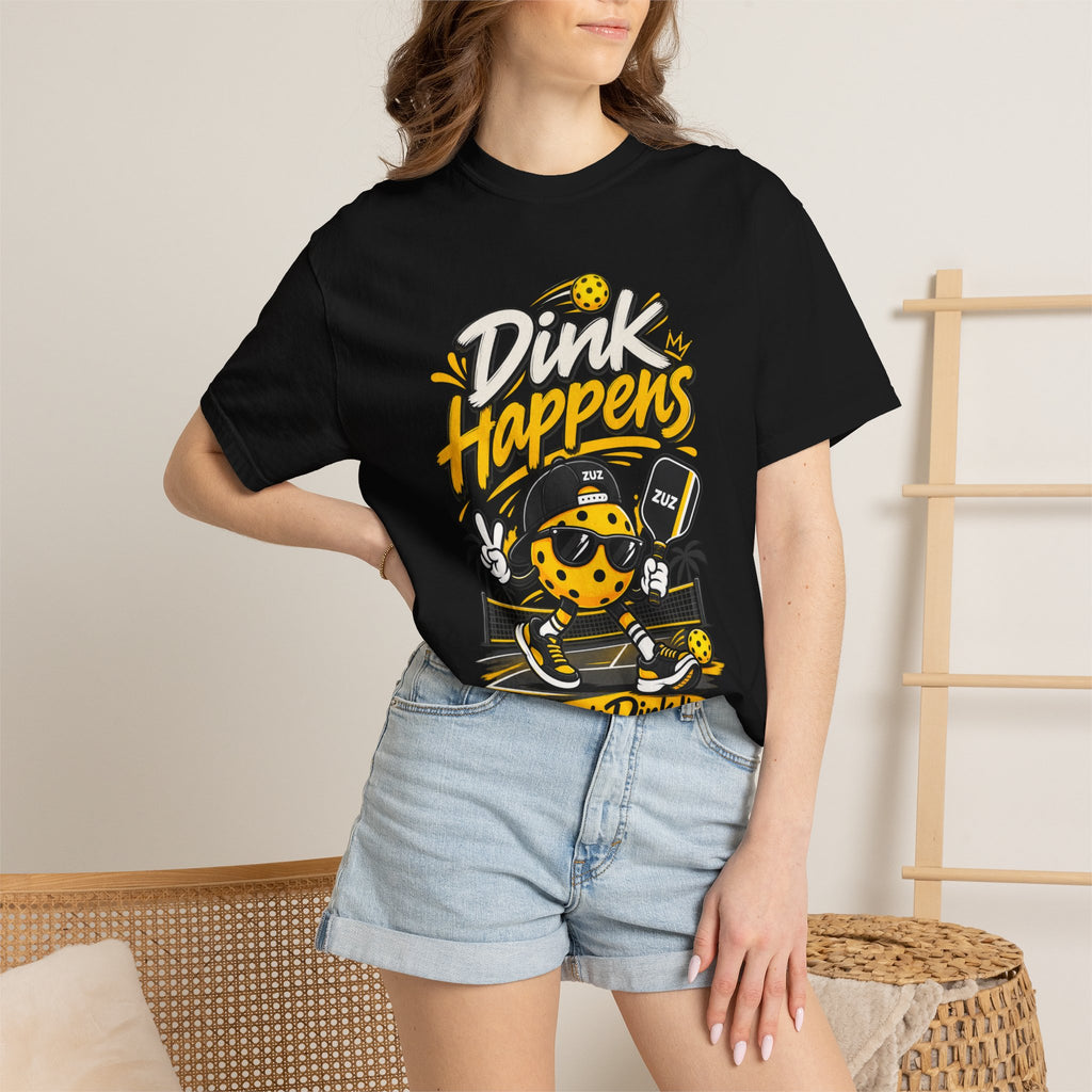 Pickleball 'Dink Happens' T-Shirt — Funny Pickleball Player Tee