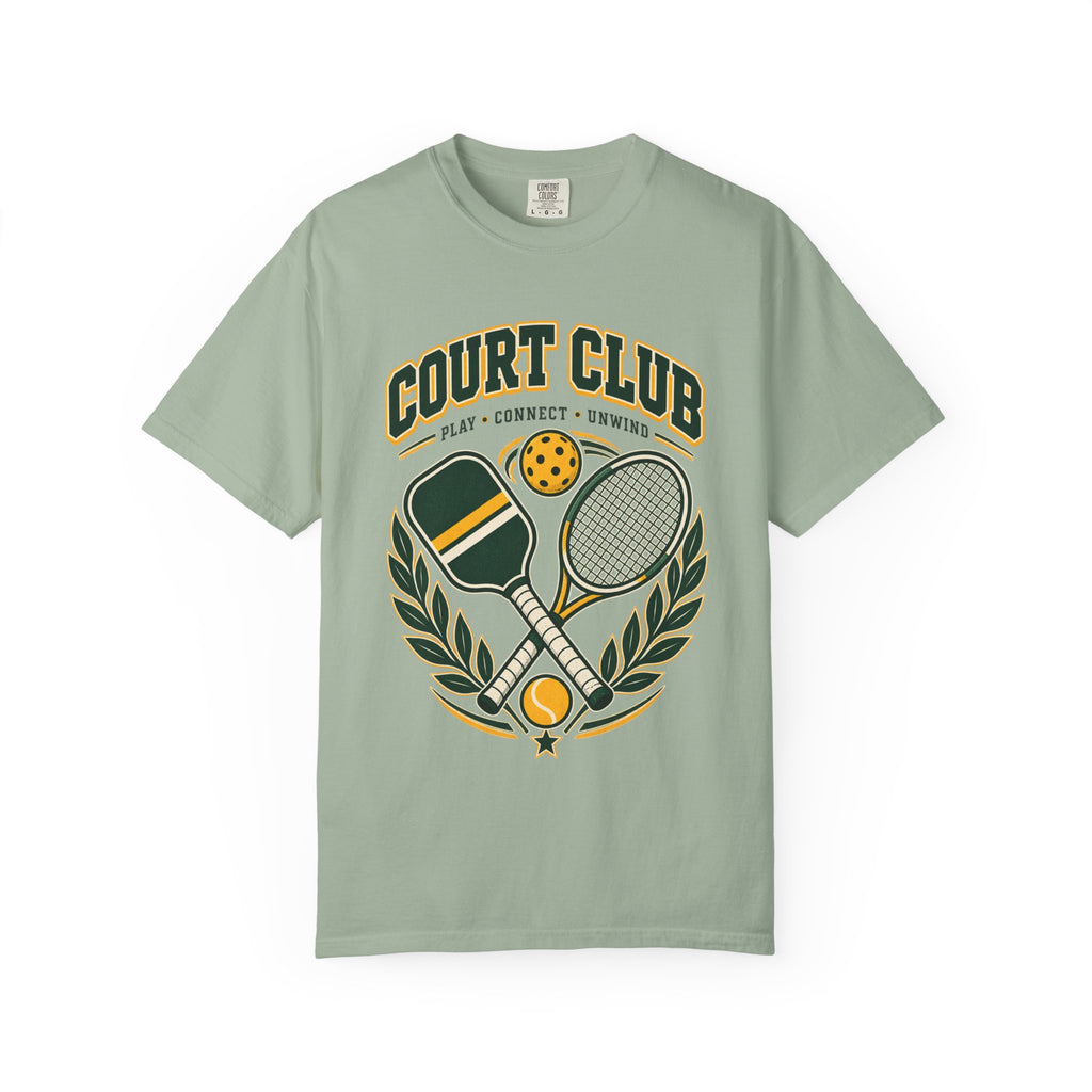 Court Club T-Shirt — Vintage Pickleball & Tennis Graphic Tee