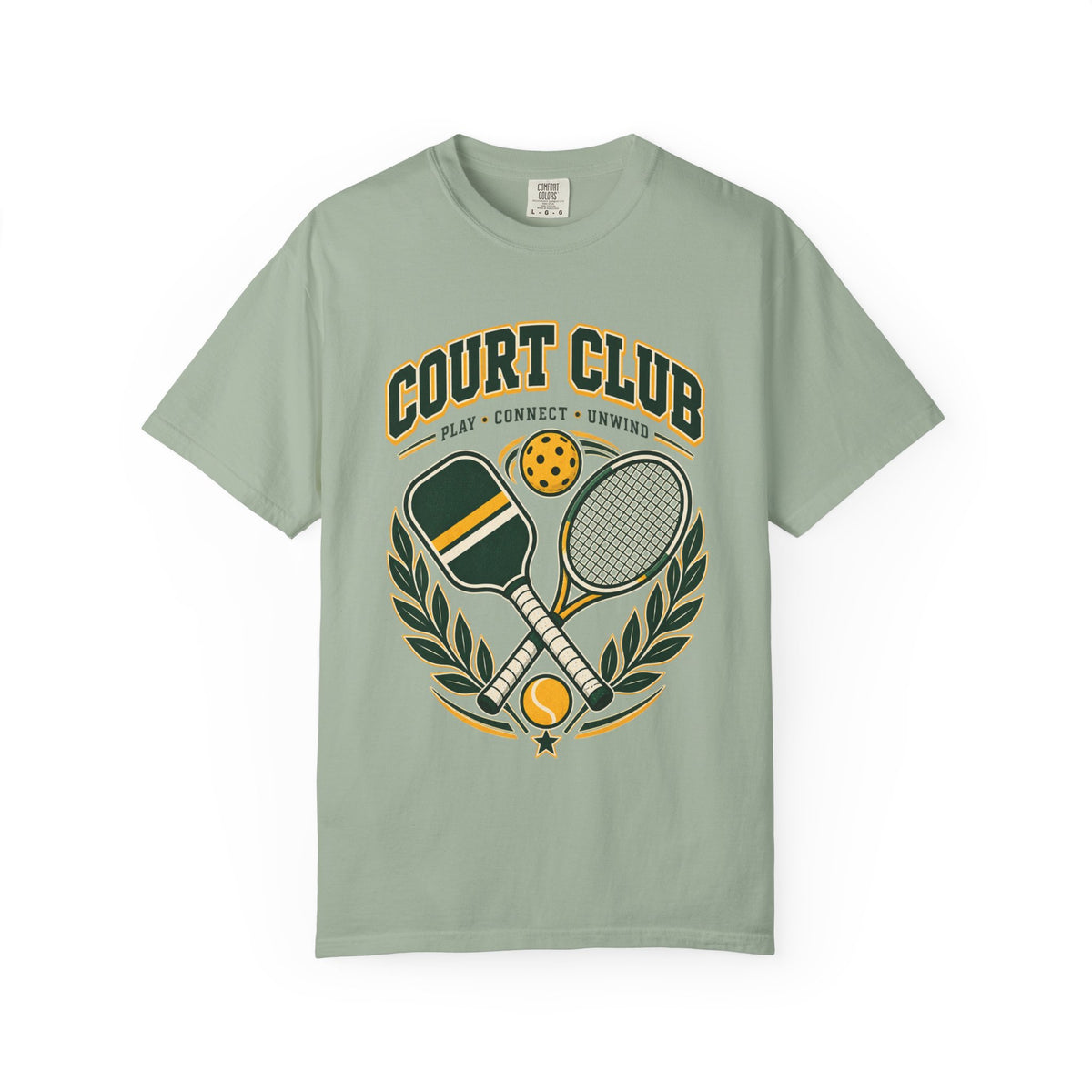 Court Club T-Shirt — Vintage Pickleball & Tennis Graphic Tee
