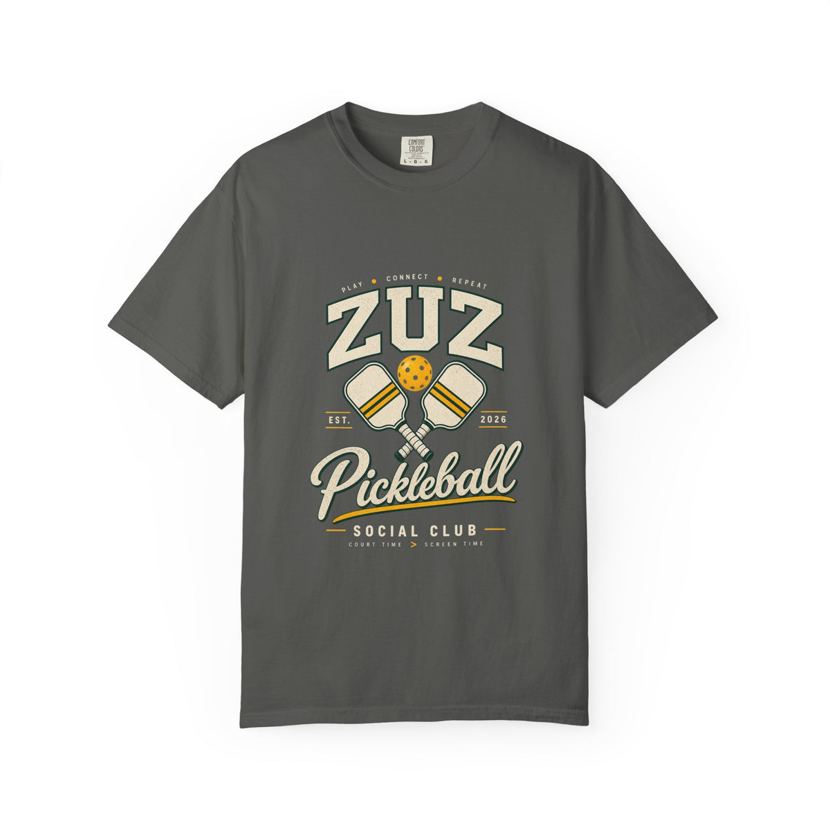 Pickleball Social Club T-Shirt — ZUZ Vintage Paddle Design