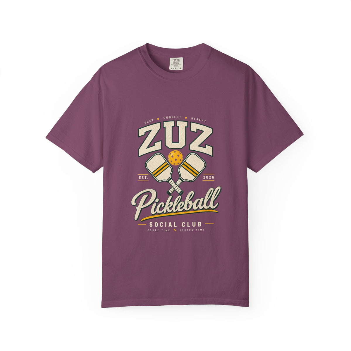 Pickleball Social Club T-Shirt — ZUZ Vintage Paddle Design
