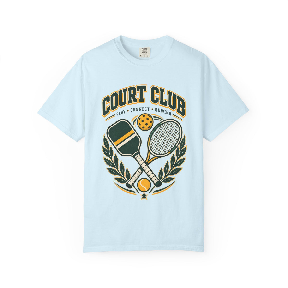 Court Club T-Shirt — Vintage Pickleball & Tennis Graphic Tee