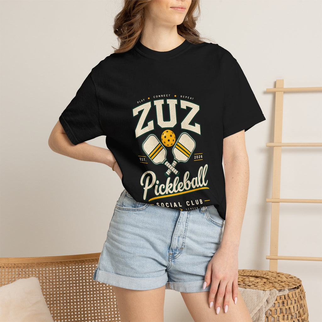 Pickleball Social Club T-Shirt — ZUZ Vintage Paddle Design