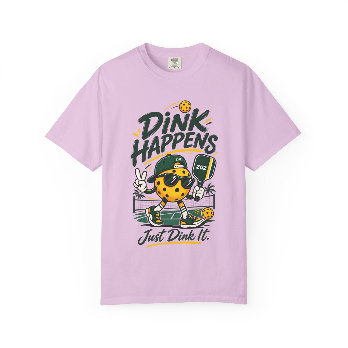 T-Shirt — "Dink Happens" Pickleball Graphic Tee (Just Dink It)