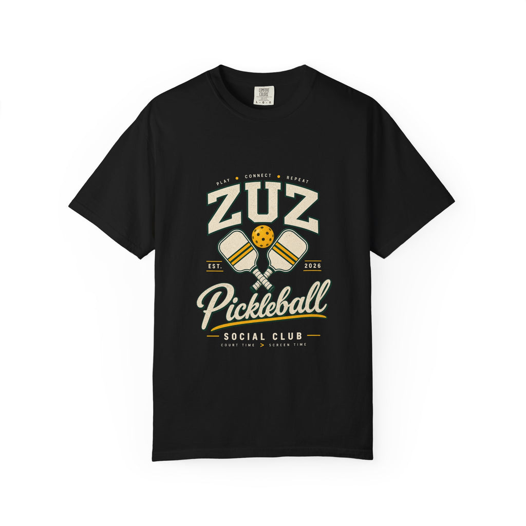 Pickleball Social Club T-Shirt — ZUZ Vintage Paddle Design
