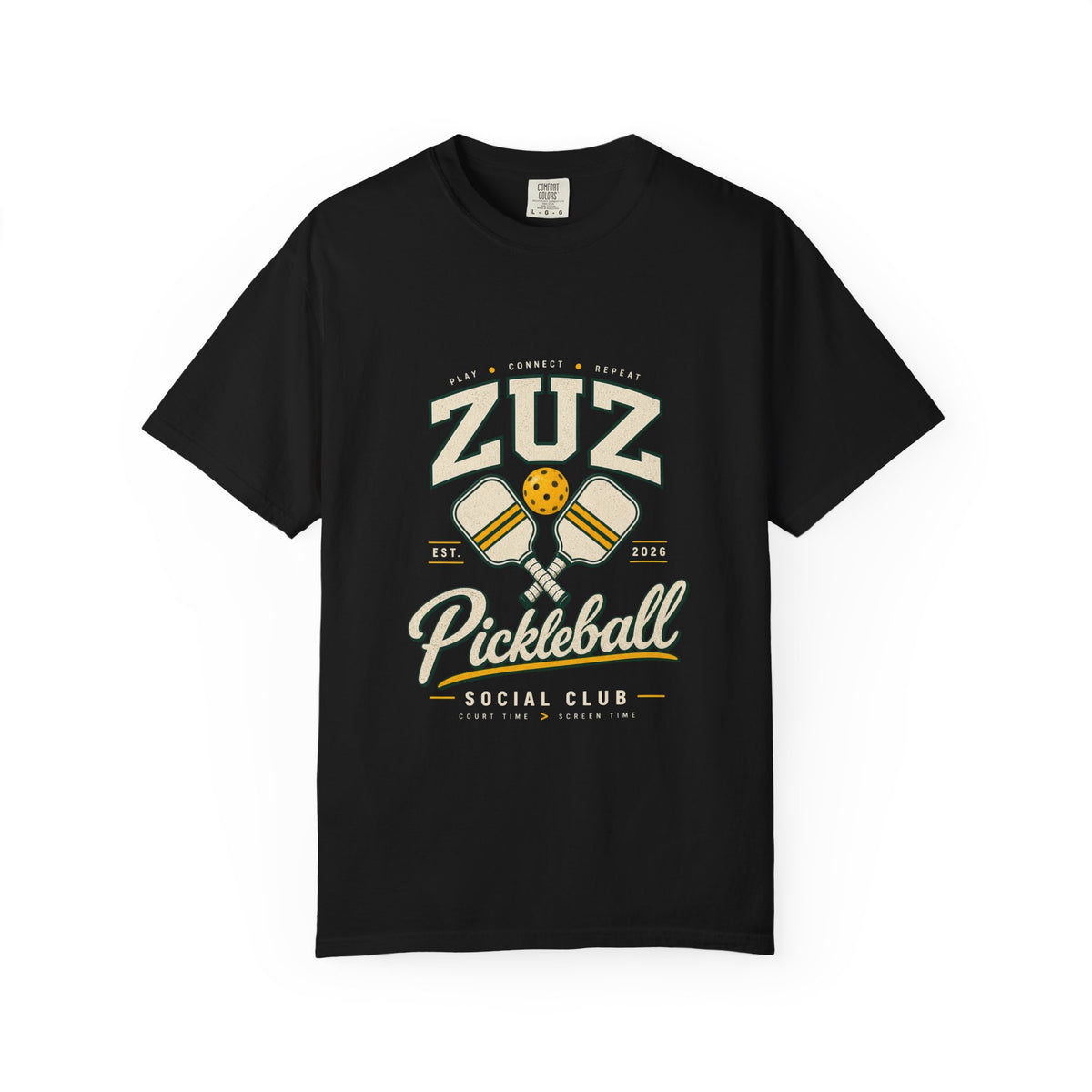 Pickleball Social Club T-Shirt — ZUZ Vintage Paddle Design