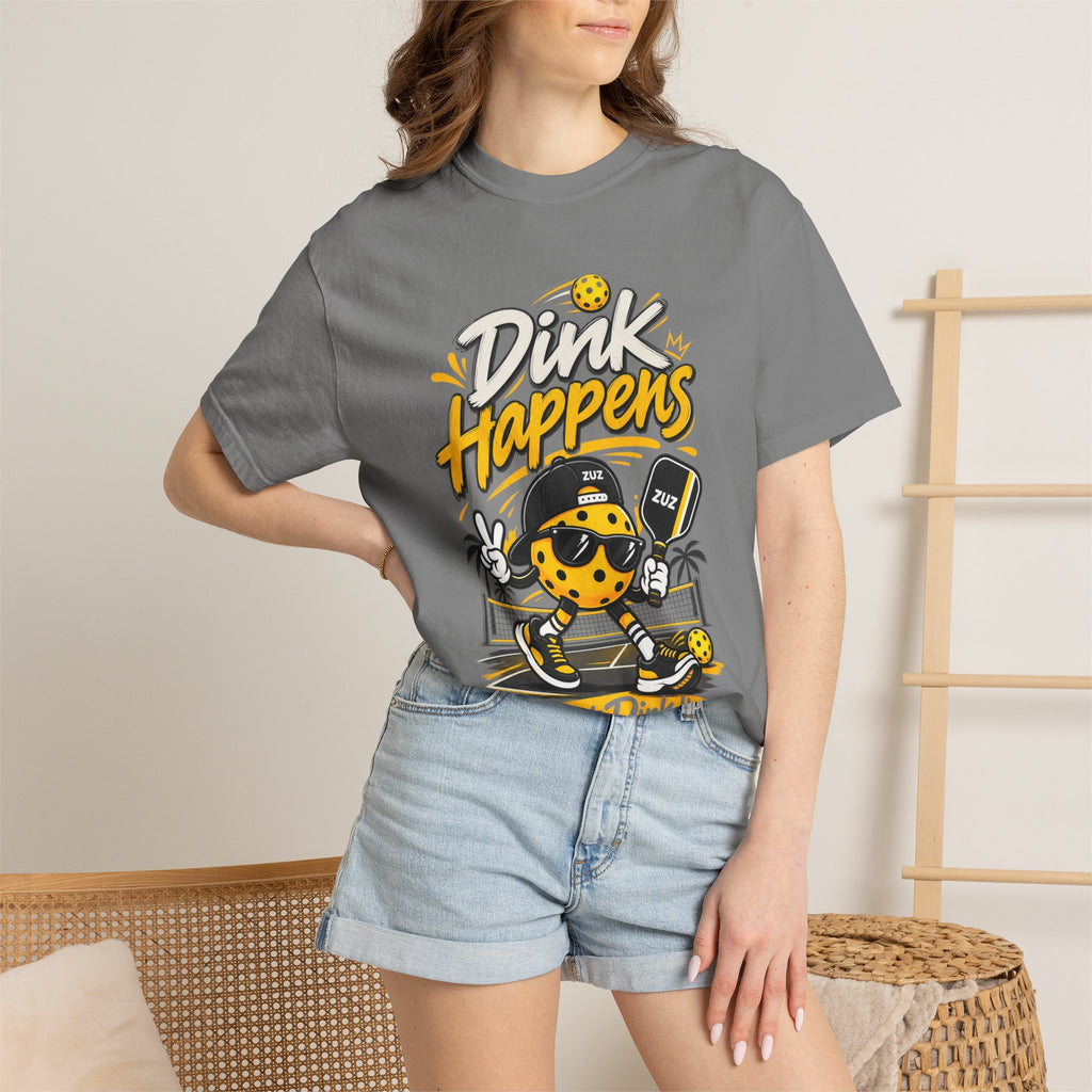 Pickleball 'Dink Happens' T-Shirt — Funny Pickleball Player Tee