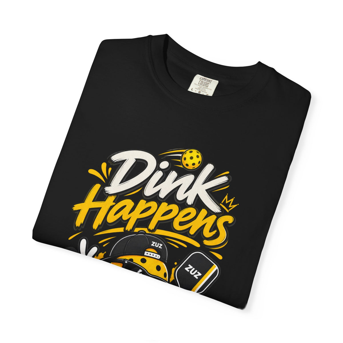 Pickleball 'Dink Happens' T-Shirt — Funny Pickleball Player Tee