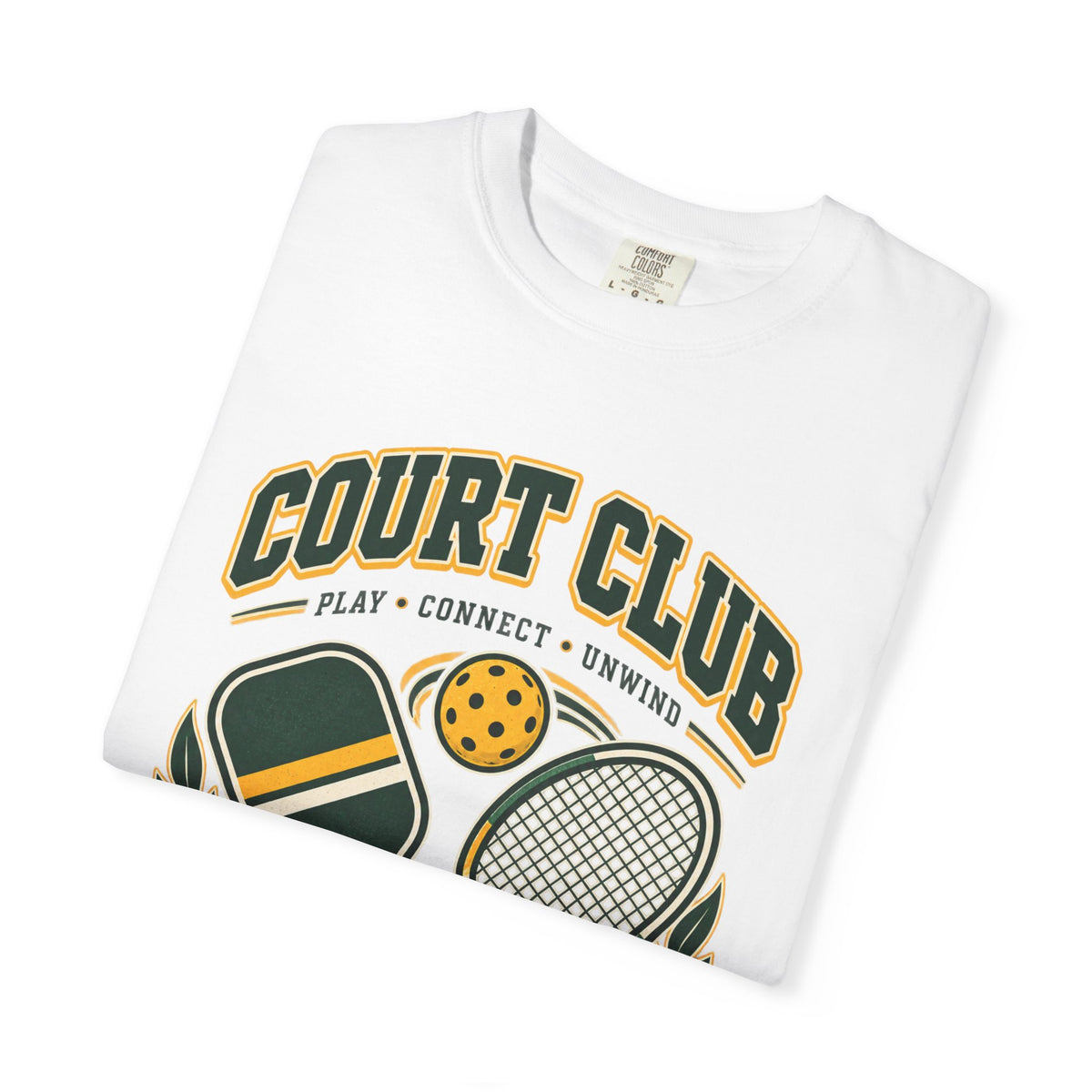 Court Club T-Shirt — Vintage Pickleball & Tennis Graphic Tee