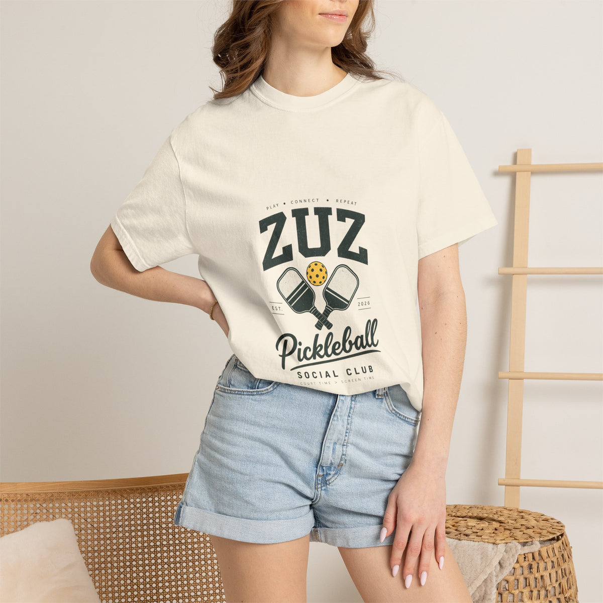 ZUZ Pickleball Social Club Tee – Vintage Unisex T-Shirt